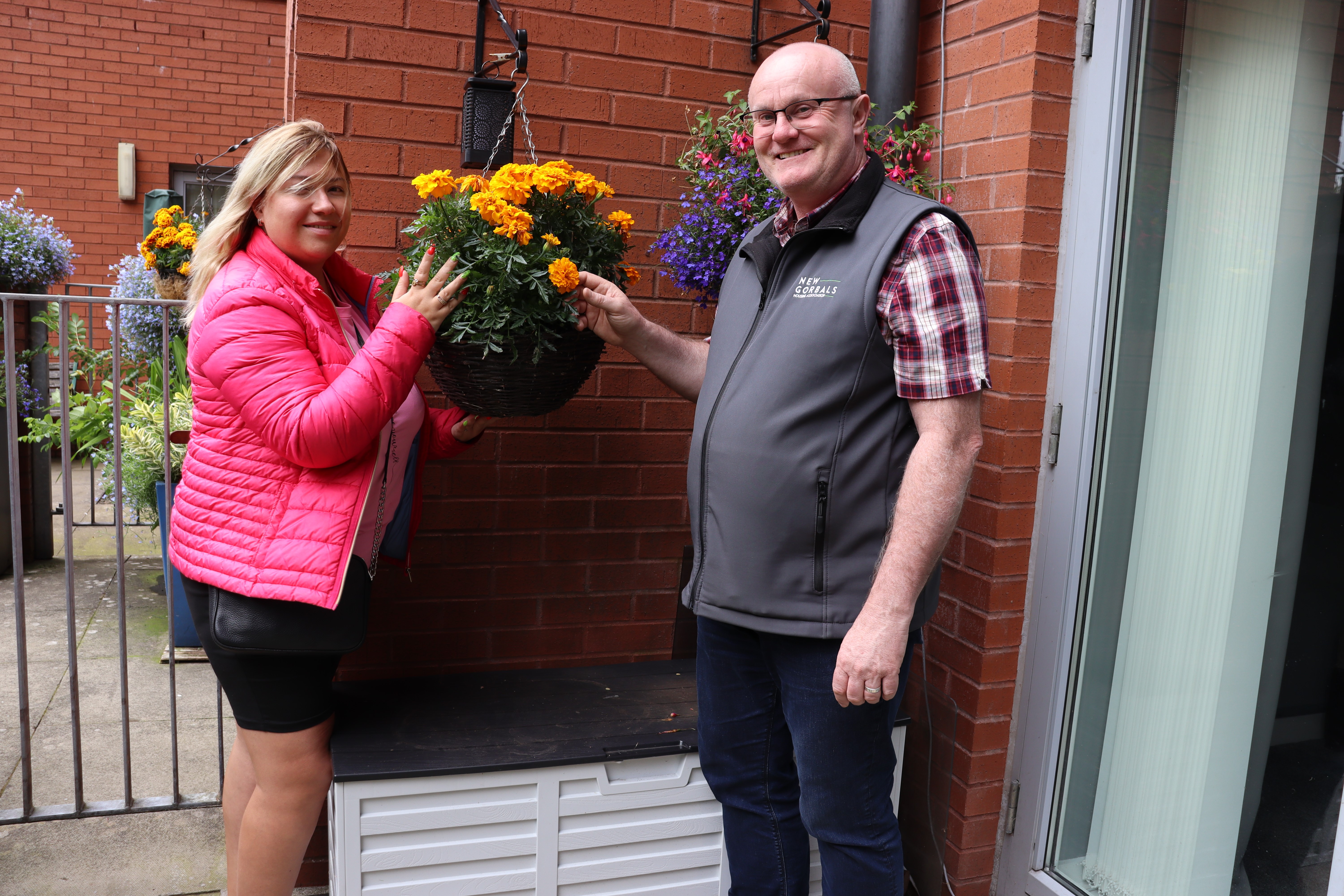 stuart and alina in the winning garden